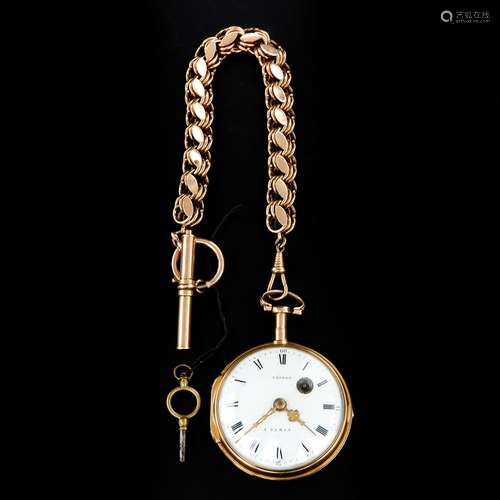 A Pocket Watch Marked Lechet a Paris