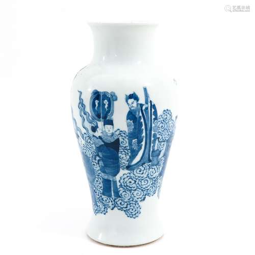 A Blue and White Vase