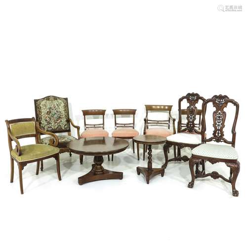 A Collection of 10 Furniture Items