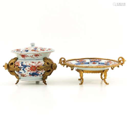 An Imari Tureen and Serving Dish