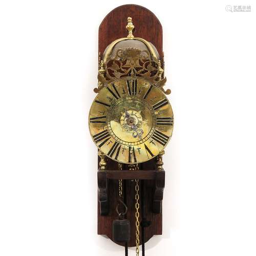 A French Miniature Lantern Clock Circa 1750