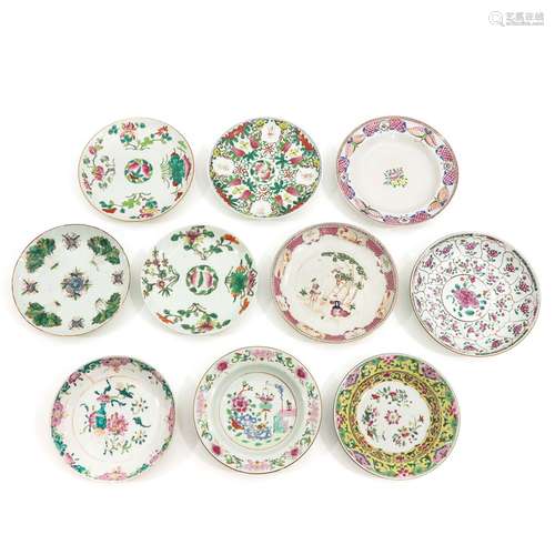 A Collection of 10 Plates