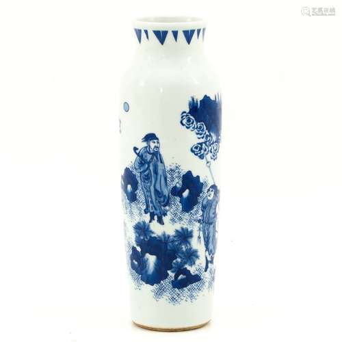 A Blue and White Vase