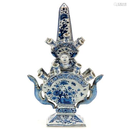 An 18th Century Delft Tulip Vase