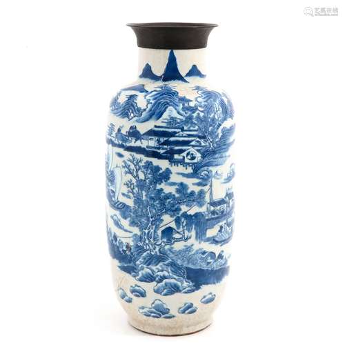 A Blue and White Vase