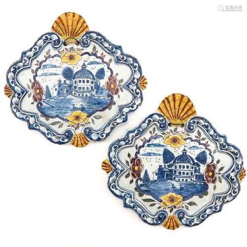 A Pair of Delft 18th Century Plaques