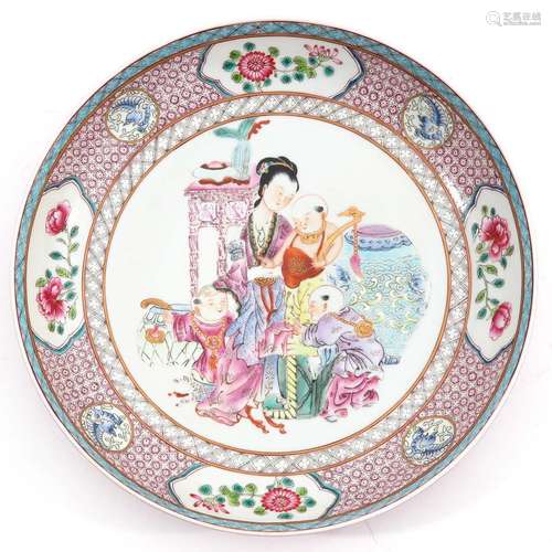 A Famille Rose plate