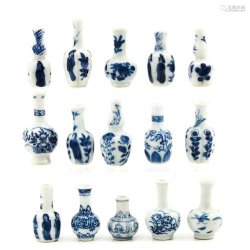 A Collection of Miniature Vases