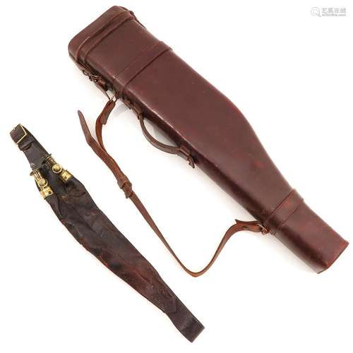 A Leather Belt and Gun Case