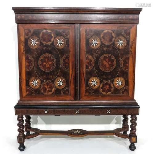 A Very Rare Star Cabinet Circa 1690