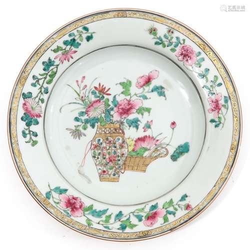 A Famille Rose plate