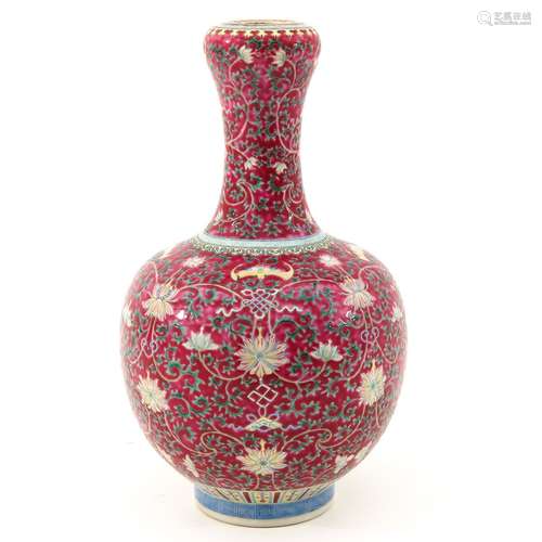 A famille rose vase