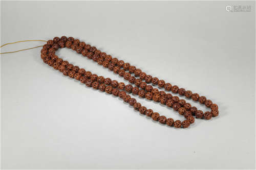 A QING DYN. PRAYER'S NECKLACE