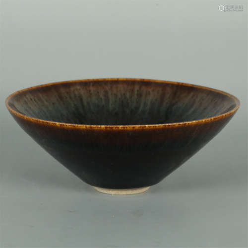 A SONG STYLE JIZHOU KILN GLAZED CEREMIC TEA CUP