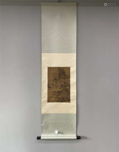A HANGING SCROLL OF LANDSCAPE