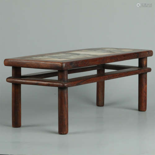 A VINTAGE HUANGHUALI WOOD TABLE