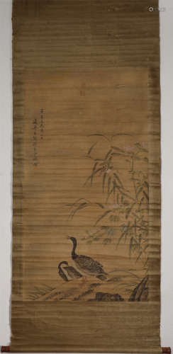 A CHINESE VERTICAL PAINTING SCROLL