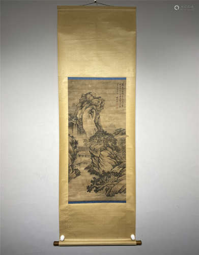 A CHINESE VERTICAL PAINTING SCROLL