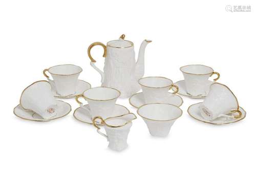 A Royal Stafford Old English Oak pattern part coffee service...