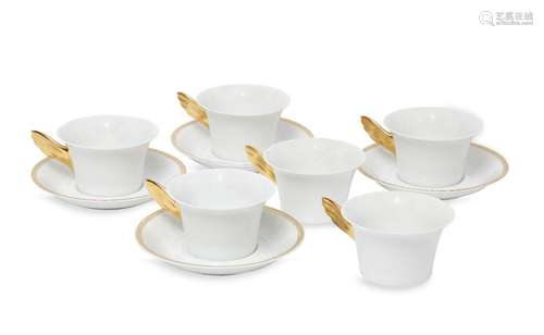 A Rosenthal Versace Medallion Meandre D’Or part coffee servi...