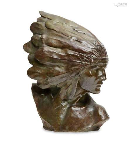 After Louis Sosson, active 1905-1930, French, a bronze bust ...
