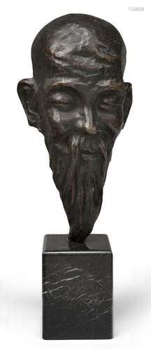 After Ernst Patris, French, 1909-1981, a bronze bust of a Ch...