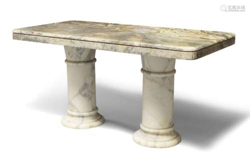 A cipollino marble centre table, c.1930/40, the rectangular ...