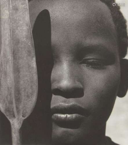 After Herb Ritts, American 1952-2002- Loriki with Spear, fro...
