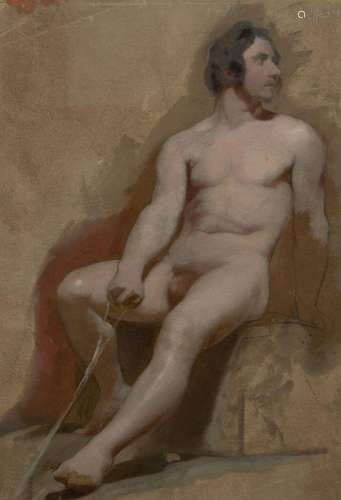 Studio of William Etty RA, British 1787-1849- Seated and sta...