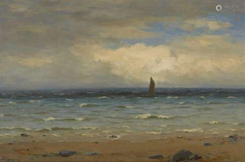 Duncan Cameron, Scottish 1837-1916- Shipping on calm seas; o...