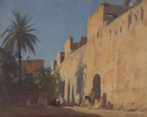 Gordon Coutts, Scottish/American 1868-1937- Moroccan city wa...