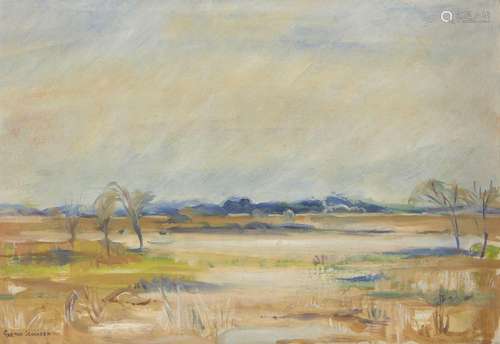 Grethe Hutt-Schonken, South African 1916-2014- Landscape; oi...