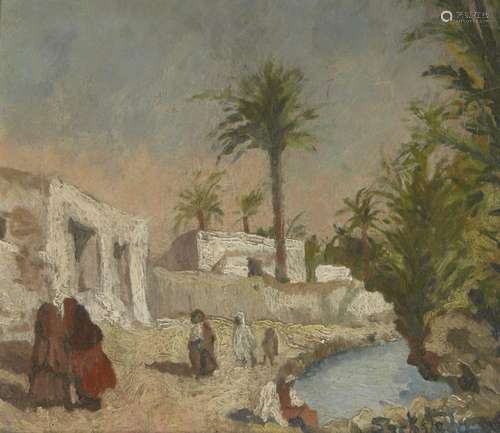 Sacksteder, early-mid 20th century- North African village sc...