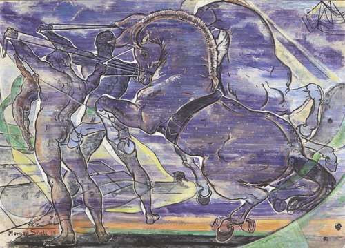 Maria Morgan-Snell, Brazilian 1920-2007- Chevaux d'Auln...