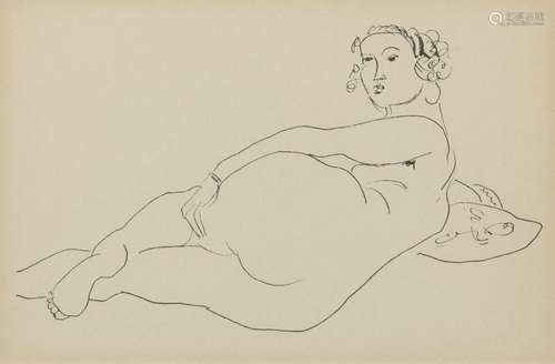 After Henri Matisse, French 1864-1954- Odalisque; lithograph...