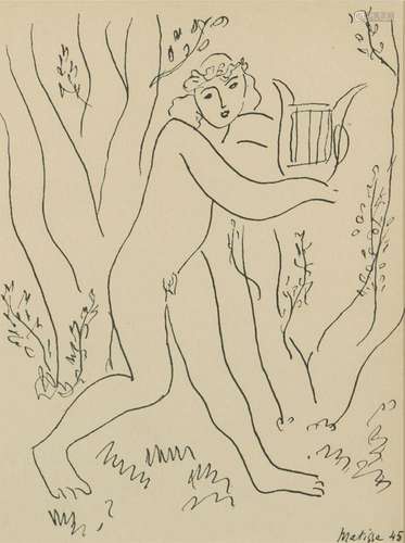 Henri Matisse, French 1869-1954- Orphée,1945; lithograph on ...