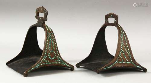 A MATCHED PAIR OF 18TH/19TH CENTURY PERSIAN OR OTTOMAN STEEL...