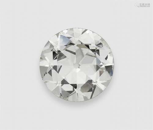 An unmounted European old-cut diamond of 5.34 ct