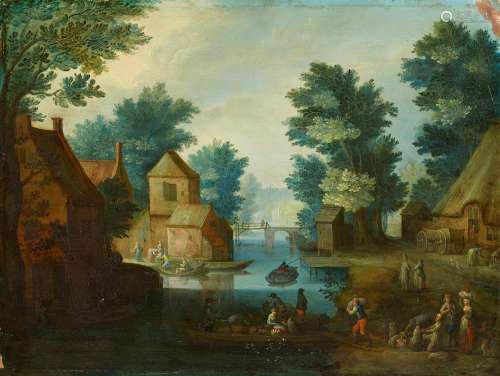 Adriaen van Stalbemt, A Village Canal