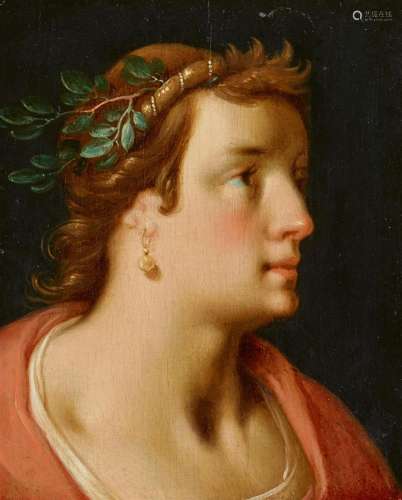 Cornelis Cornelisz. van Haarlem, Portrait of a Lady in a Cla...