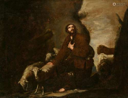 Jusepe de Ribera, studio of, Jacob and the Flock of Sheep
