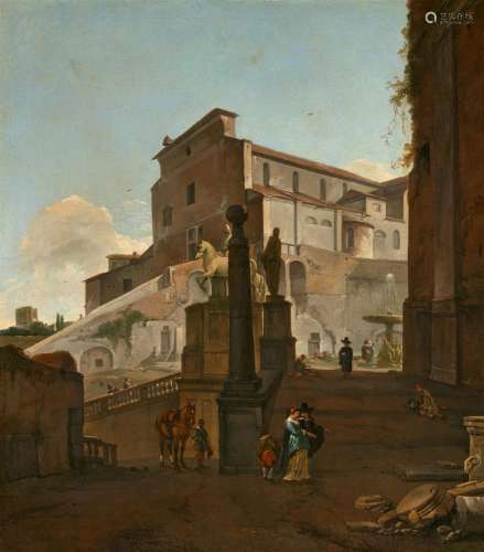 Thomas Wijck, View of Santa Maria in Aracoeli in Rome