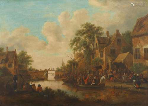 Nicolaes (Klaes) Molenaer, Village Fair by a River