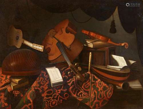 Bartolomeo Bettera, Still Life with Musical Instruments, She...