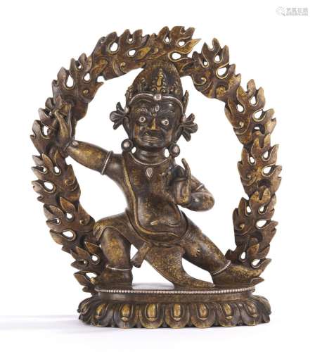 Himalayan Copper Alloy Figure of Buddhist Deity