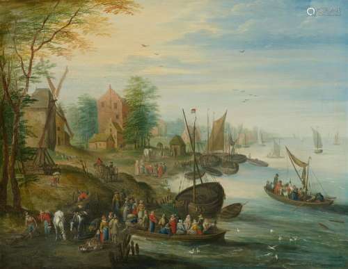 Charles (Karel) Beschey, View of a Harbour