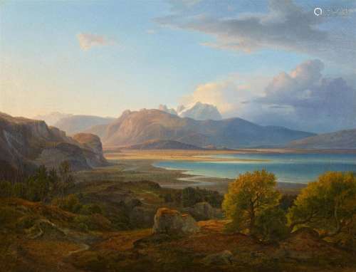 Christian Morgenstern, Mountain Landscape with a Lake