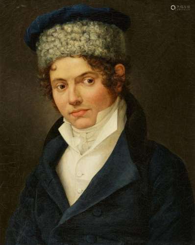 Russian School 19th century, Portrait of a Young Man with a ...