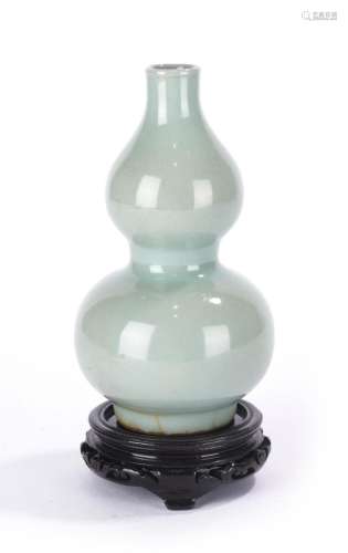 Chinese Celadon Glazed Double Gourd Vase