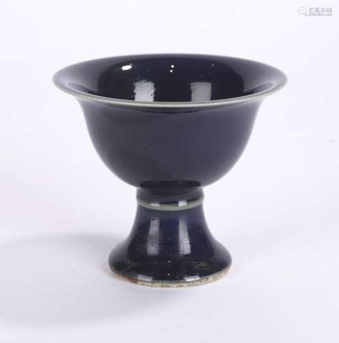 Chinese Blue Glazed Cup
